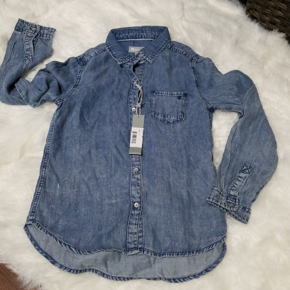 Jean button up